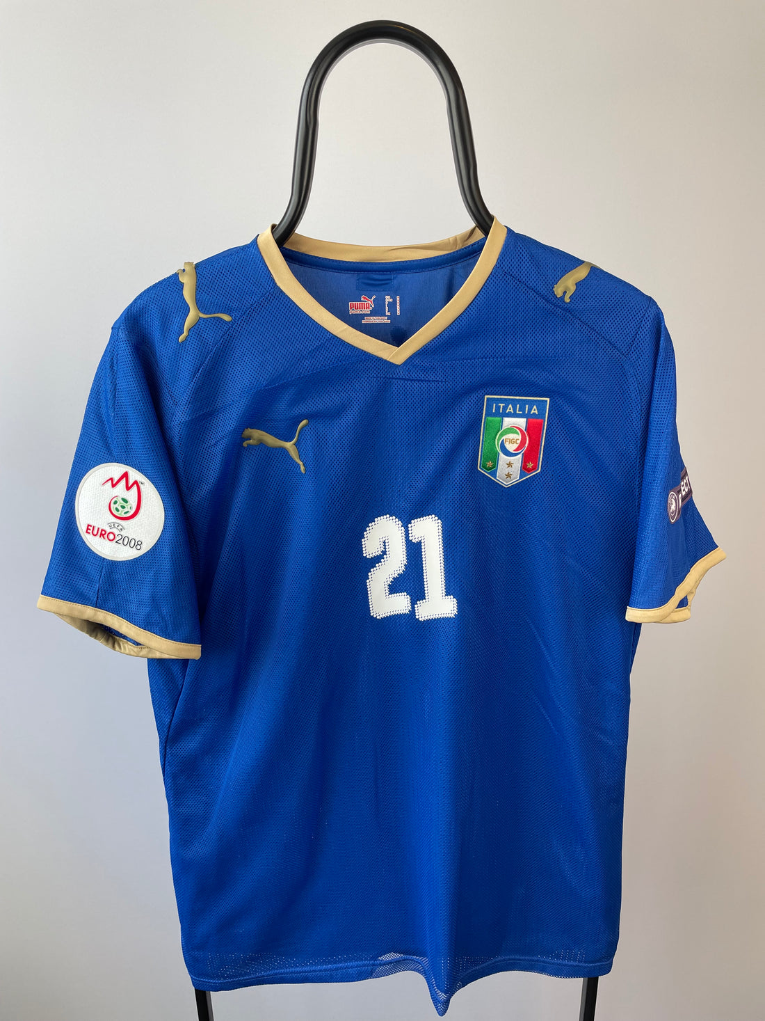 Andrea Pirlo Italien 06/08 hjemmebanetrøje - M