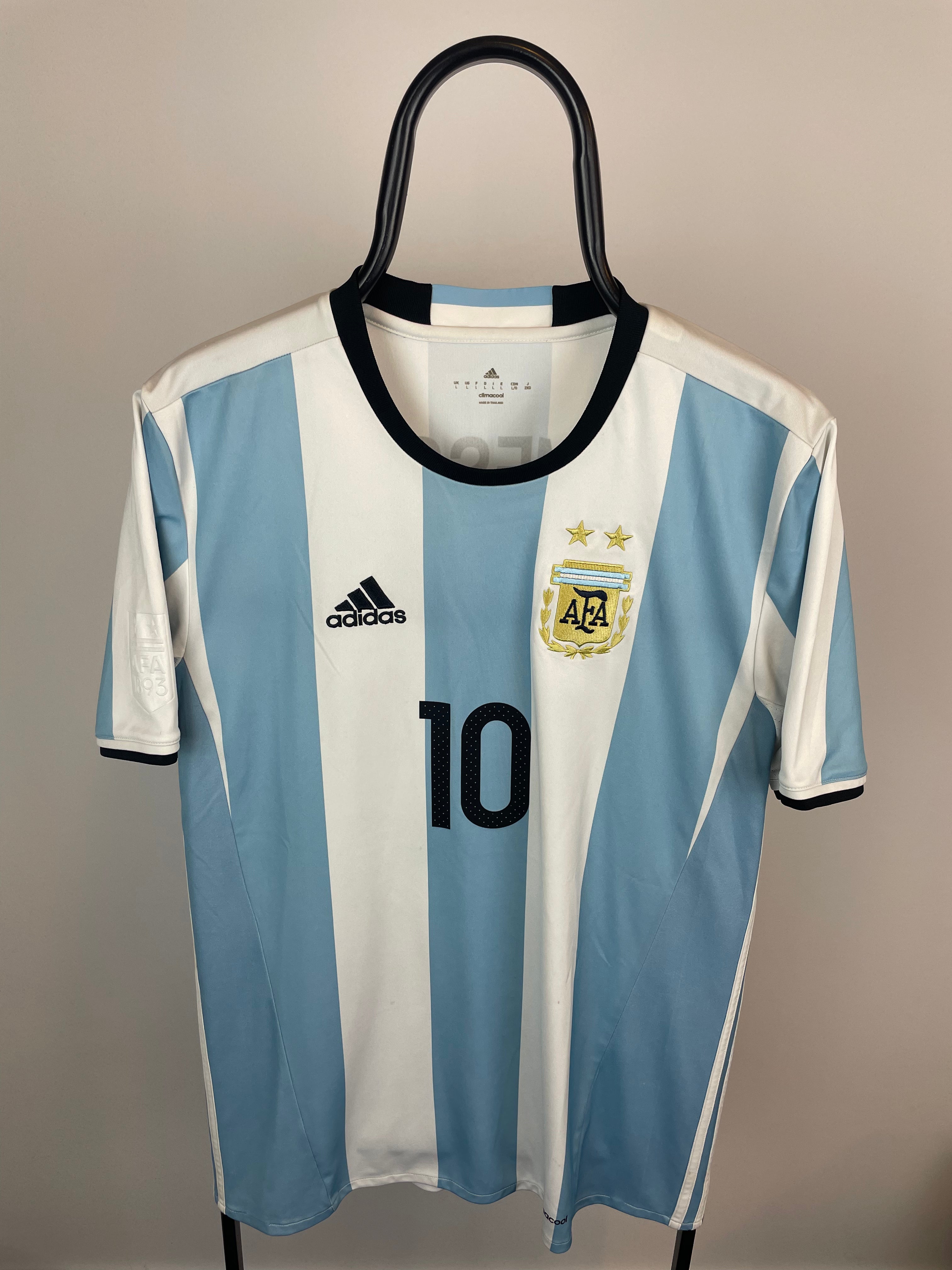 Lionel Messi Argentína 16/18 hjemmebanetrøje - L