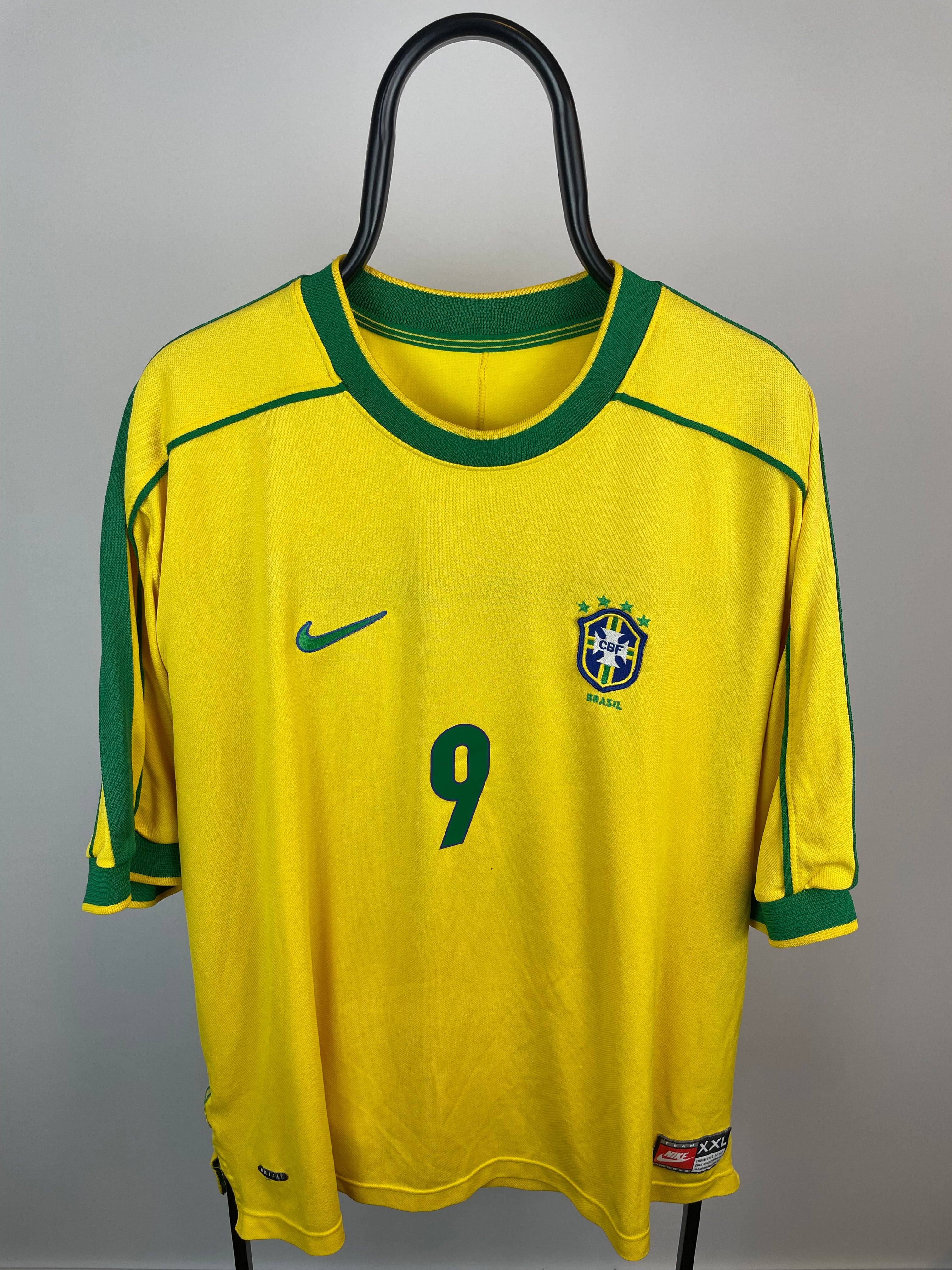 Ronaldo Nazario Brasilien 98/00 hjemmebanetrøje - XXL