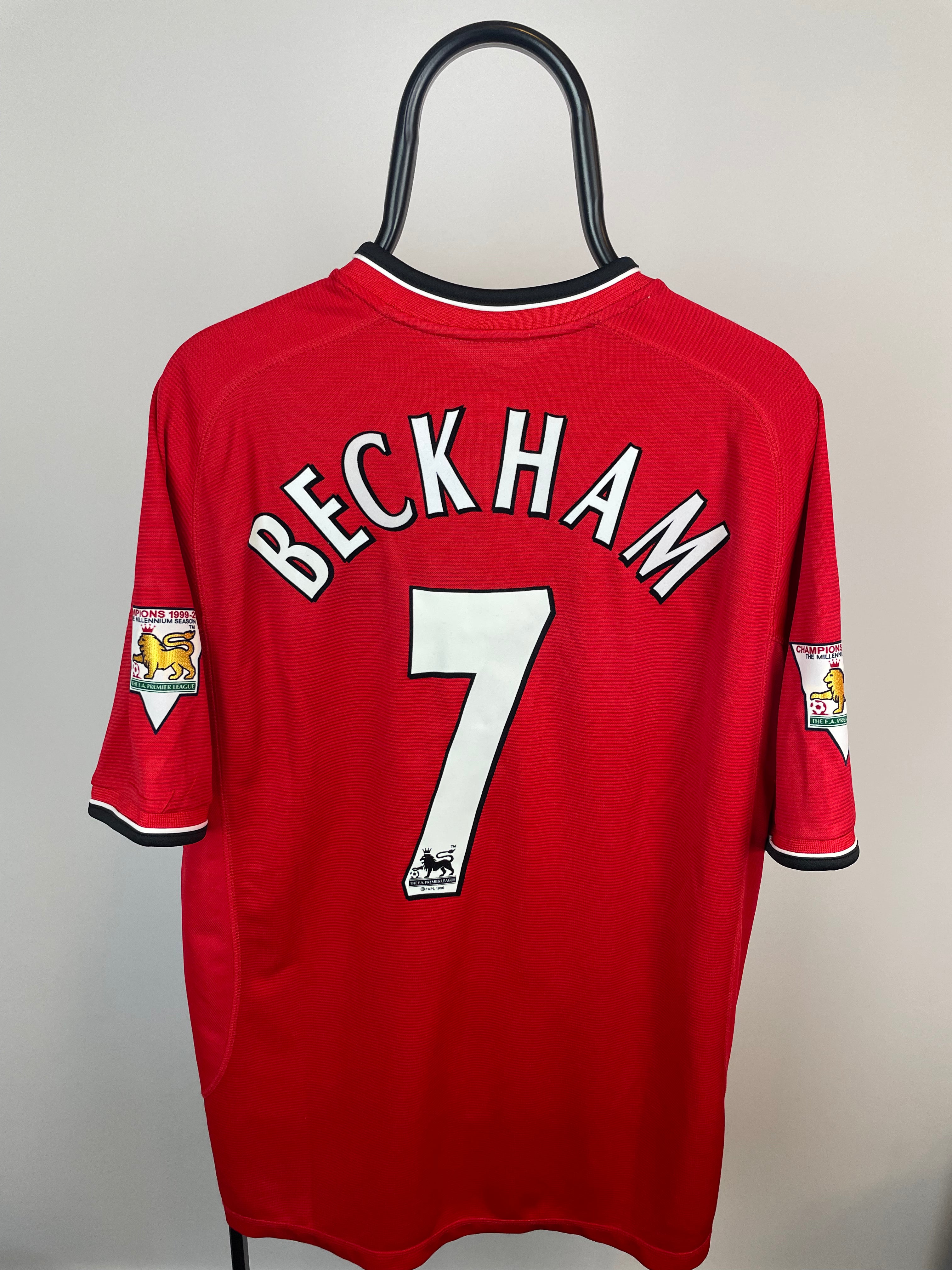 David Beckham Manchester United 00/02 hjemmebanetrøje - XL