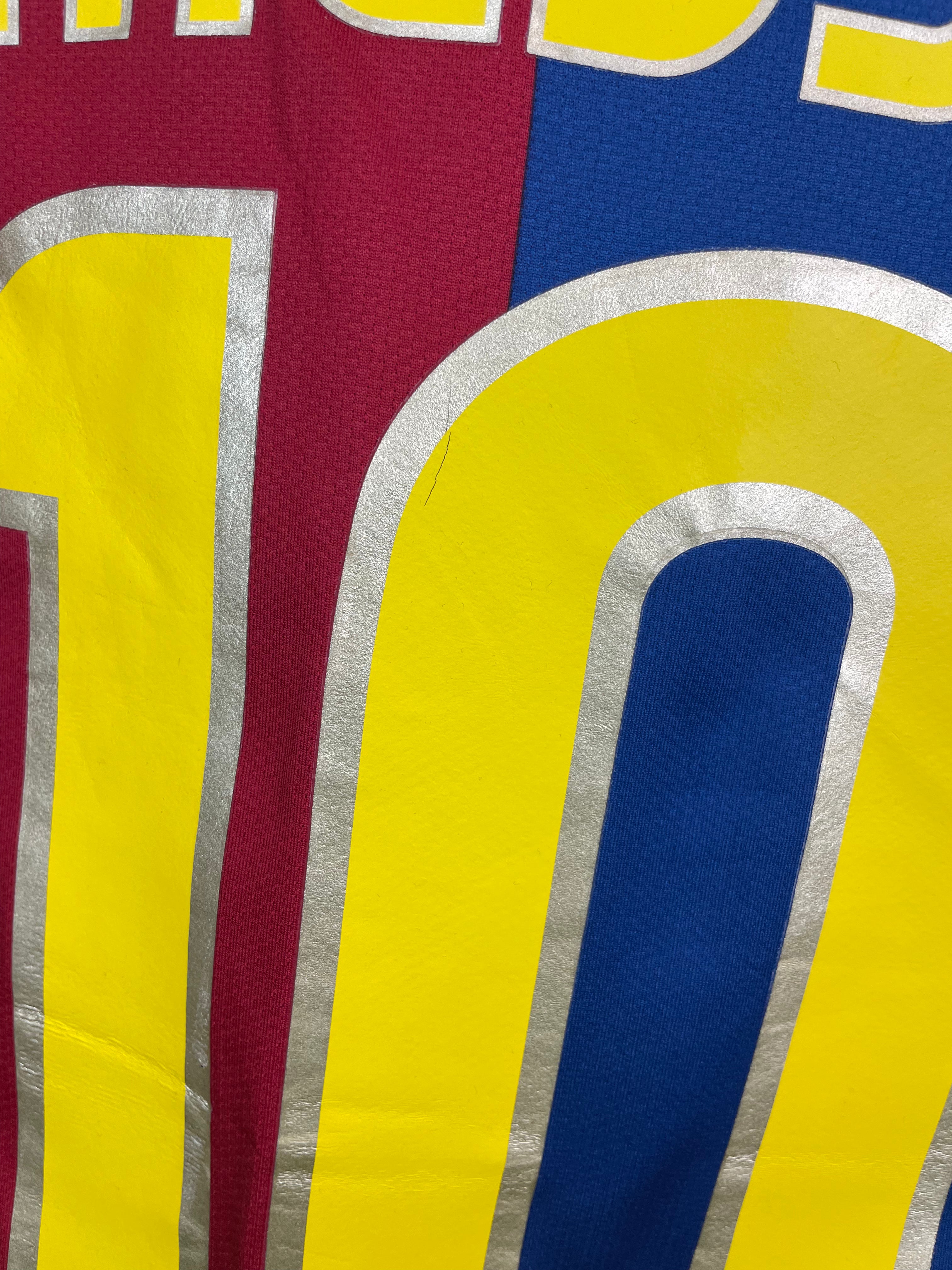 Lionel Messi Barcelona 08/09 langærmet hjemmebanetrøje - M