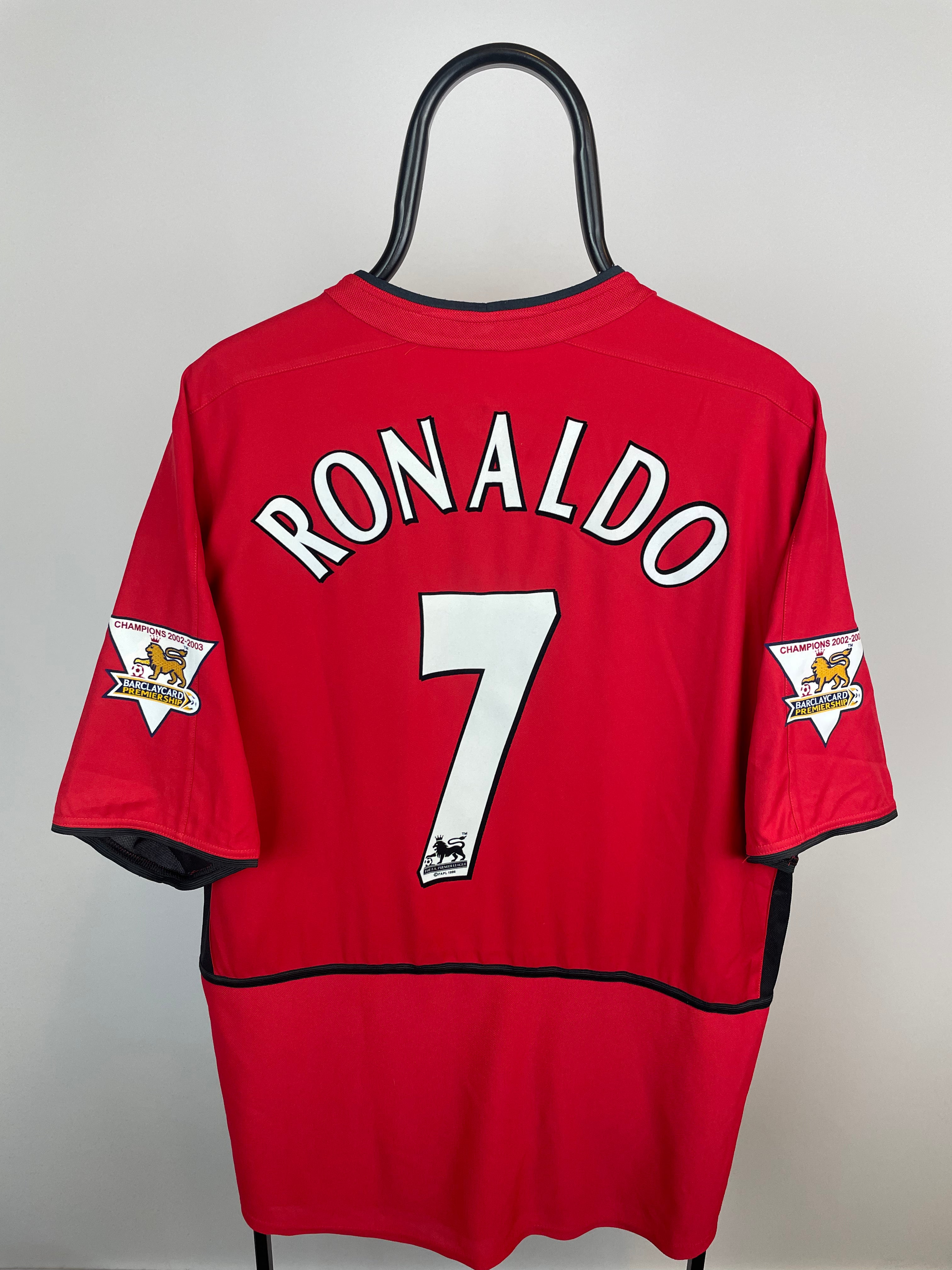 Cristiano Ronaldo Manchester United 03/04 hjemmebanetrøje - XL