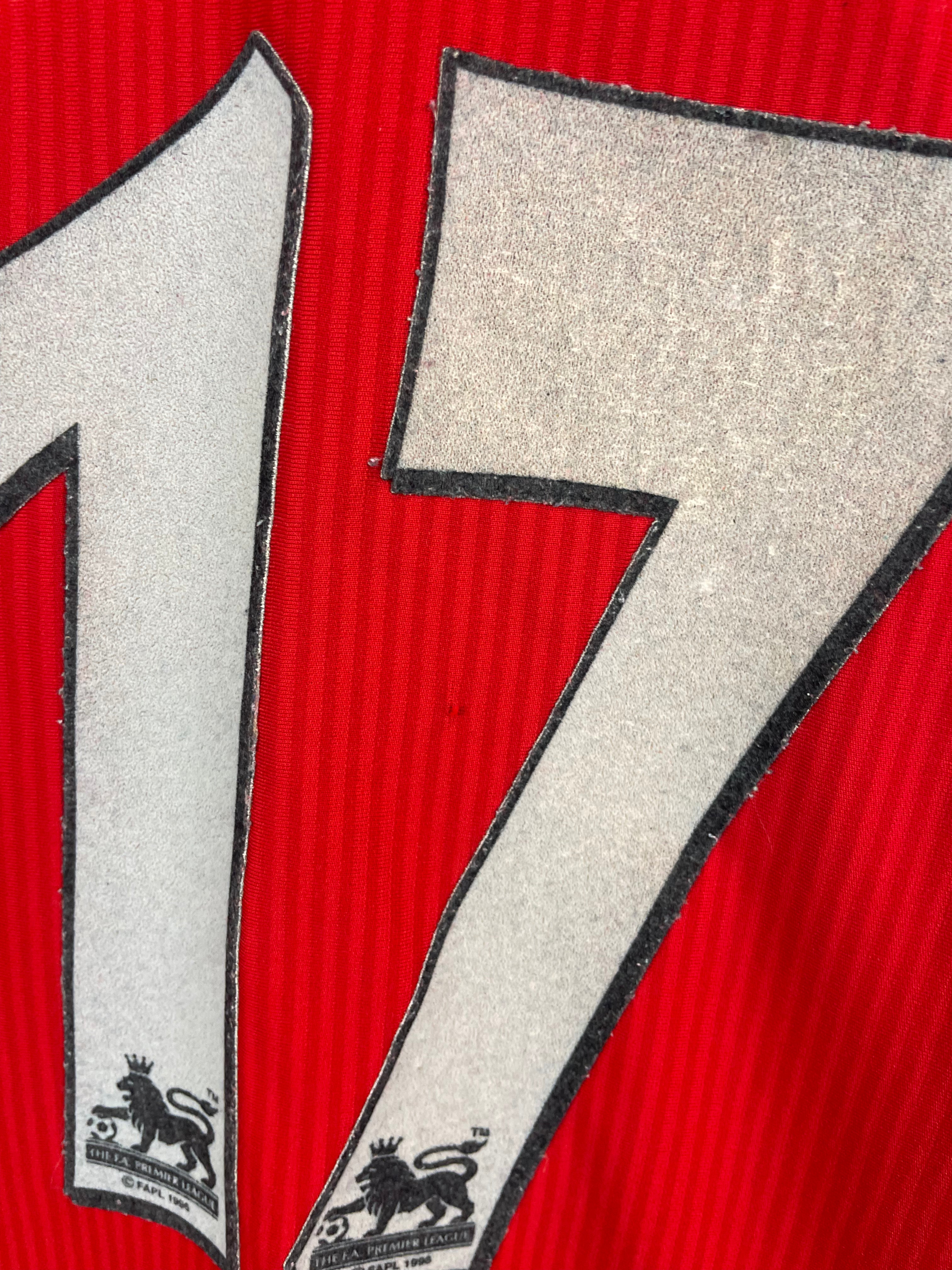 Steven Gerrard Liverpool 02/04 langærmet hjemmebanetrøje - XL