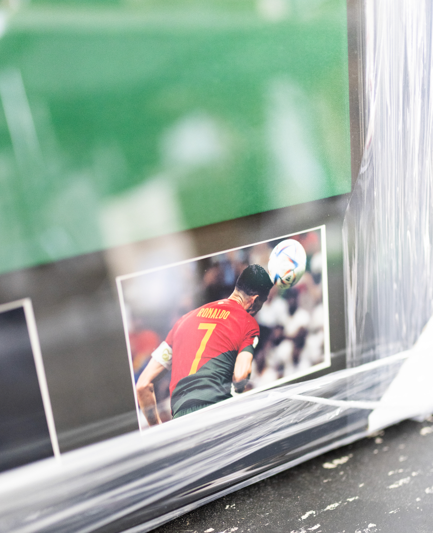 Cristiano Ronaldo Portugal 22/23 SIGNERET hjemmebanetrøje - L