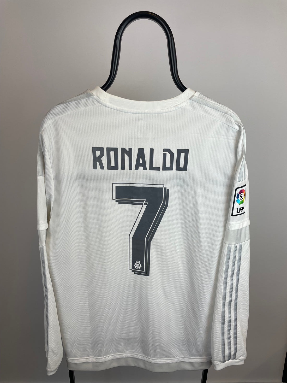 Cristiano Ronaldo Real Madrid 15/16 langærmet hjemmebanetrøje - L
