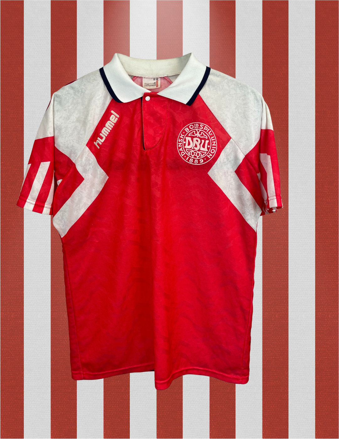 Danmark 91/92 hjemmebanetrøje - M