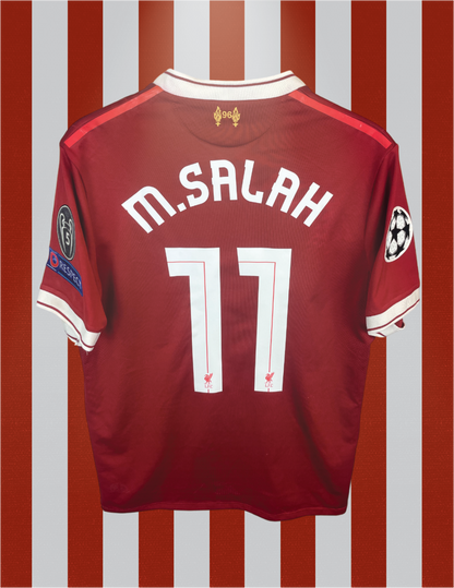 Mohammed Salah Liverpool 17/18 hjemmebanetrøje FINALETRYK - M