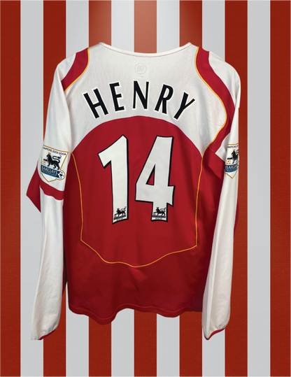 Thierry Henry Arsenal 02/04 hjemmebanetrøje - XL