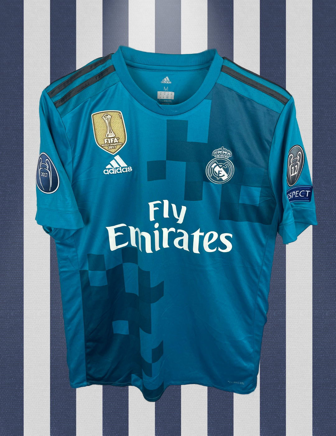 Cristiano Ronaldo Real Madrid 17/18 3 trøje - M