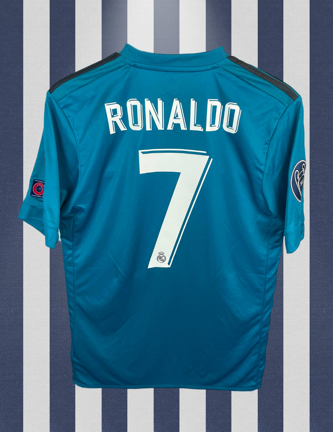Cristiano Ronaldo Real Madrid 17/18 3 trøje - M