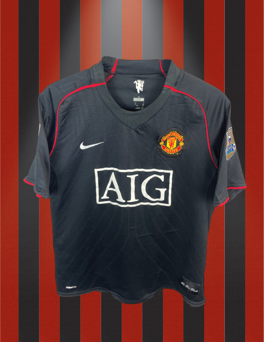 Cristiano Ronaldo Manchester United 07/08 udebanetrøje - M