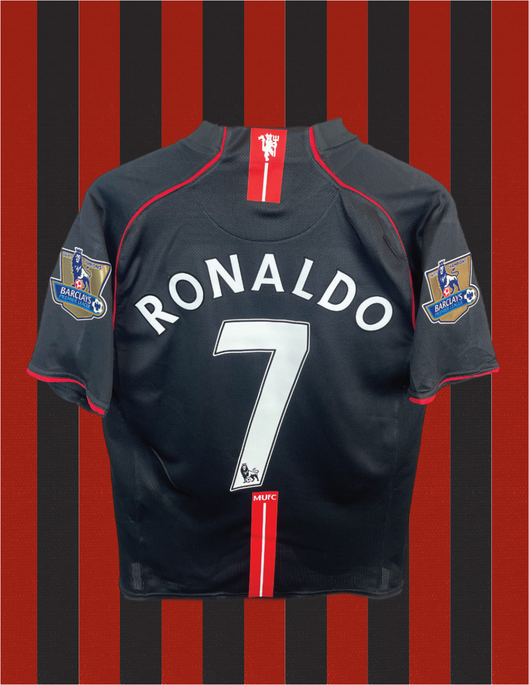 Cristiano Ronaldo Manchester United 07/08 udebanetrøje - M
