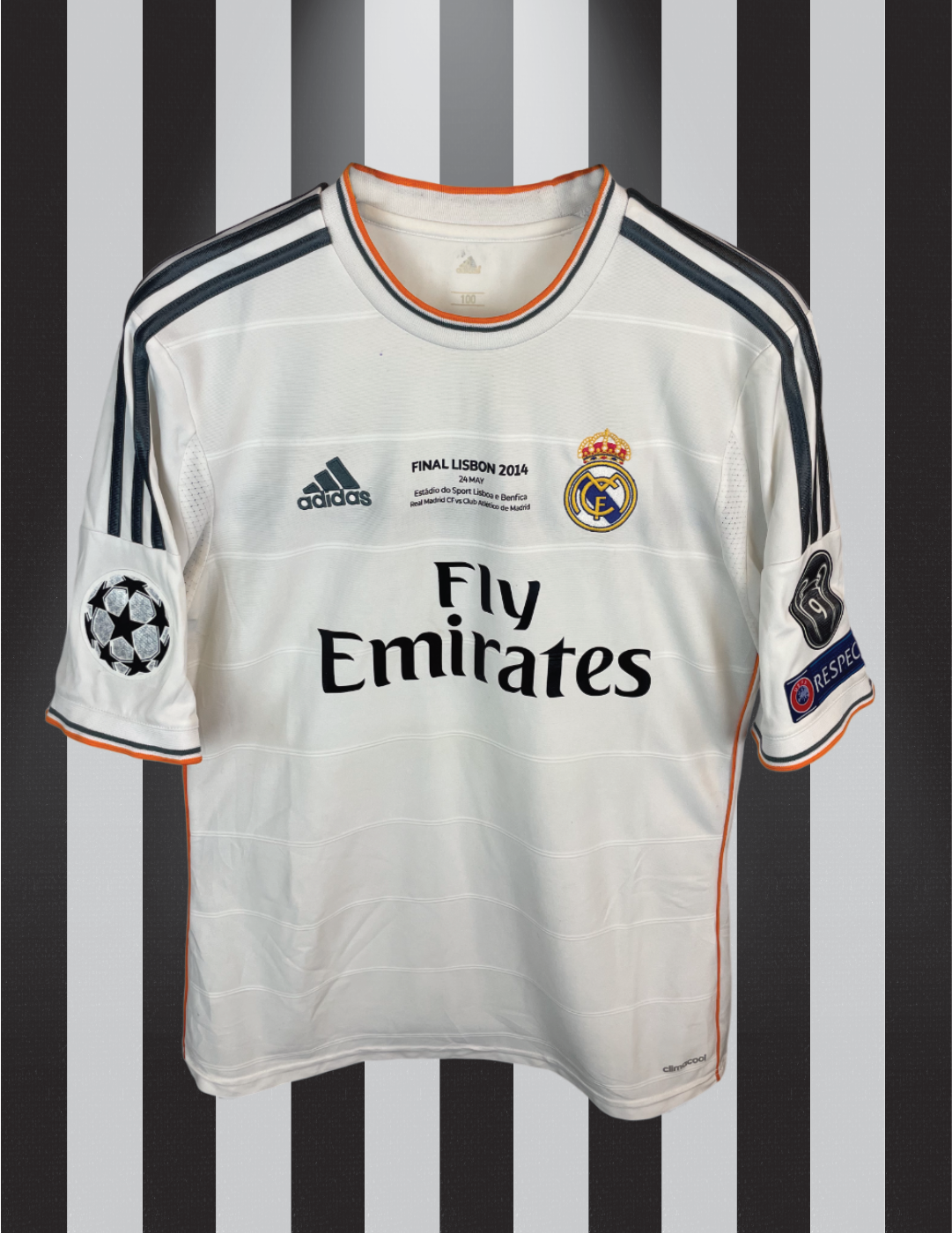 Cristiano Ronaldo Real Madrid 13/14 hjemmebanetrøje FINALETRYK - M