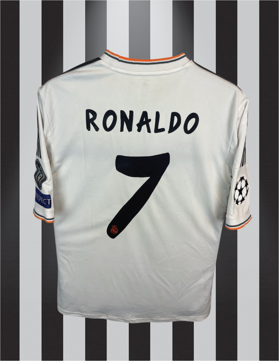 Cristiano Ronaldo Real Madrid 13/14 hjemmebanetrøje FINALETRYK - M
