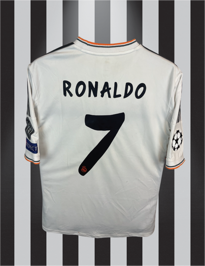 Cristiano Ronaldo Real Madrid 13/14 hjemmebanetrøje FINALETRYK - M