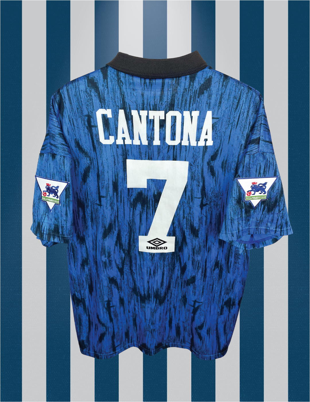 Eric Cantona Manchester United 92/93 udebanetrøje - XL