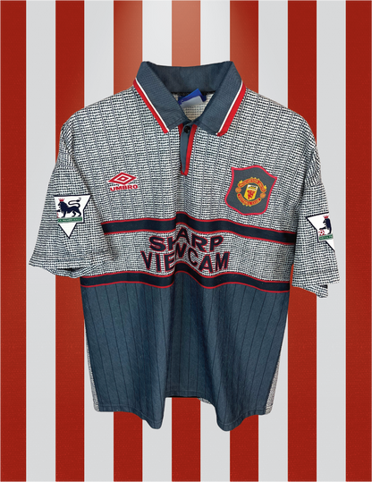 David Beckham Manchester United 94/96 udebanetrøje - L