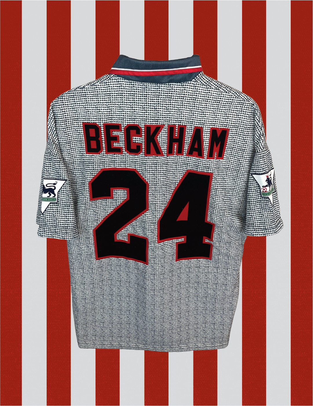 David Beckham Manchester United 94/96 udebanetrøje - L