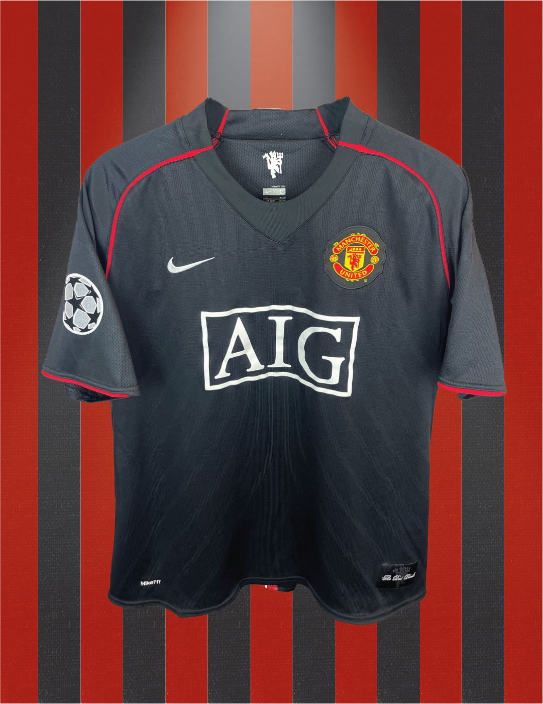 Cristiano Ronaldo Manchester United 07/08 udebanetrøje - L