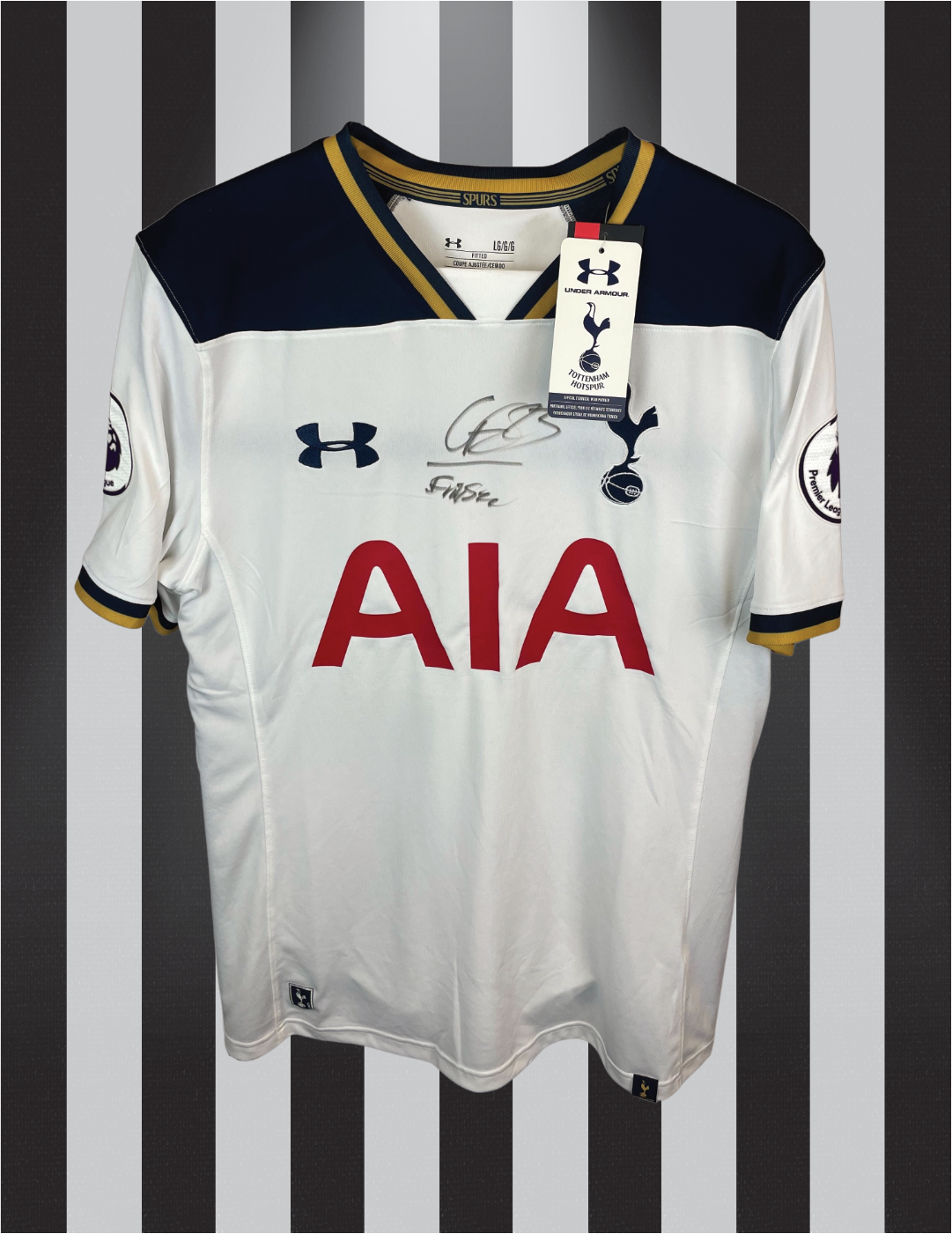 Christian Eriksen Tottenham 16/17 SIGNERET hjemmebanetrøje - L