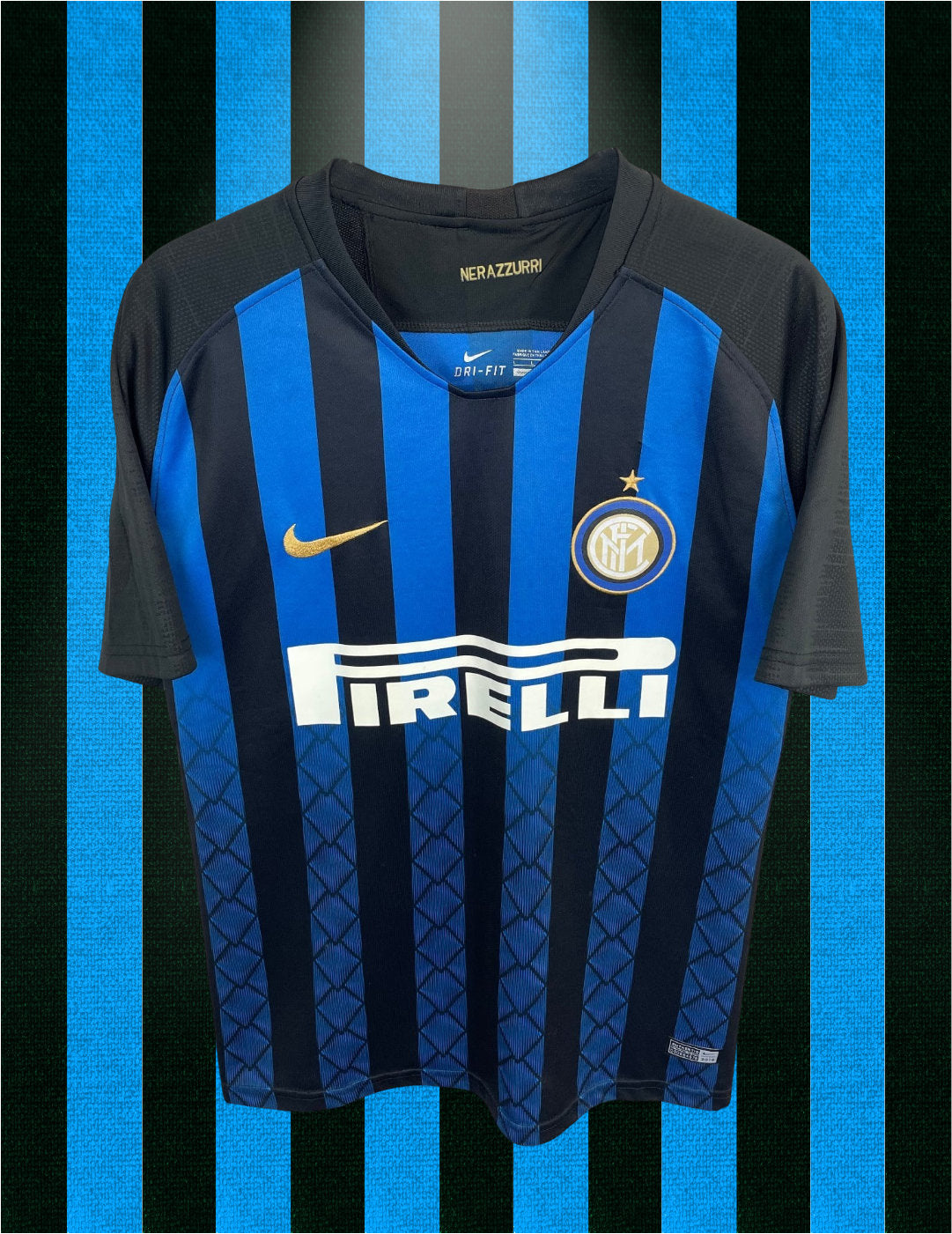 Perisic Inter Milan 18/19 SIGNERET hjemmebanetrøje - L