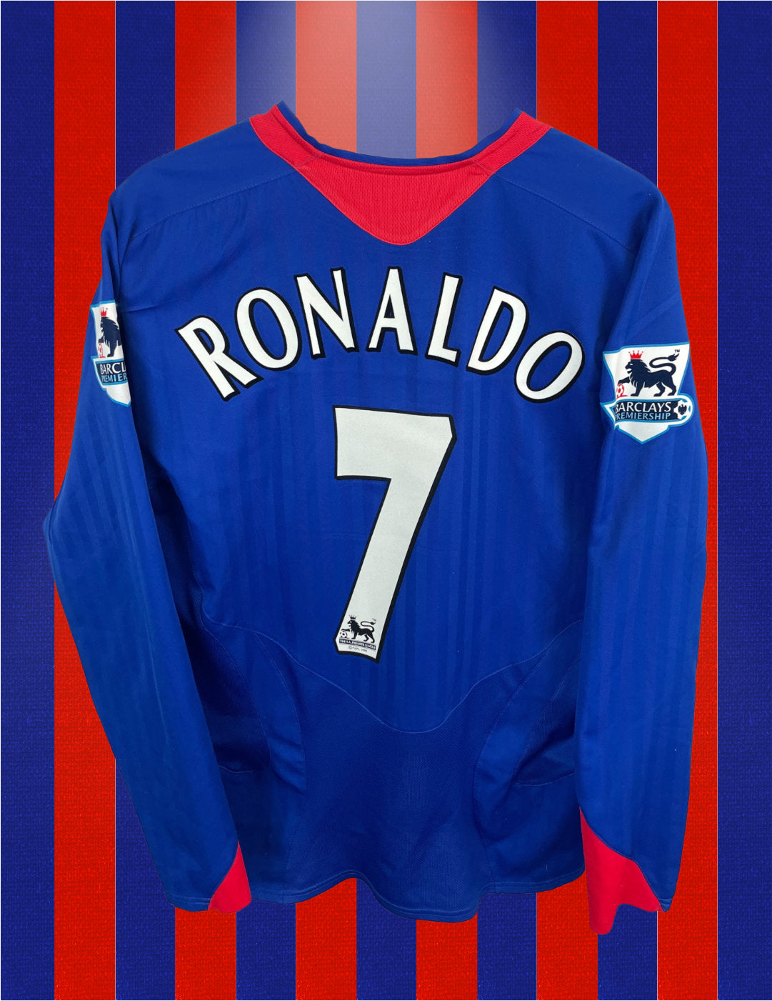 Cristiano Ronaldo Manchester United 05/06 langærmet udebanetrøje - L