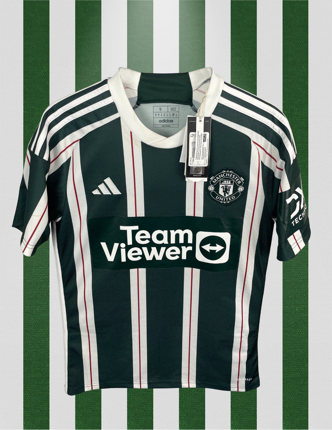 Bruno Fernandes Manchester United SIGNERET 23/24 udebanetrøje - S