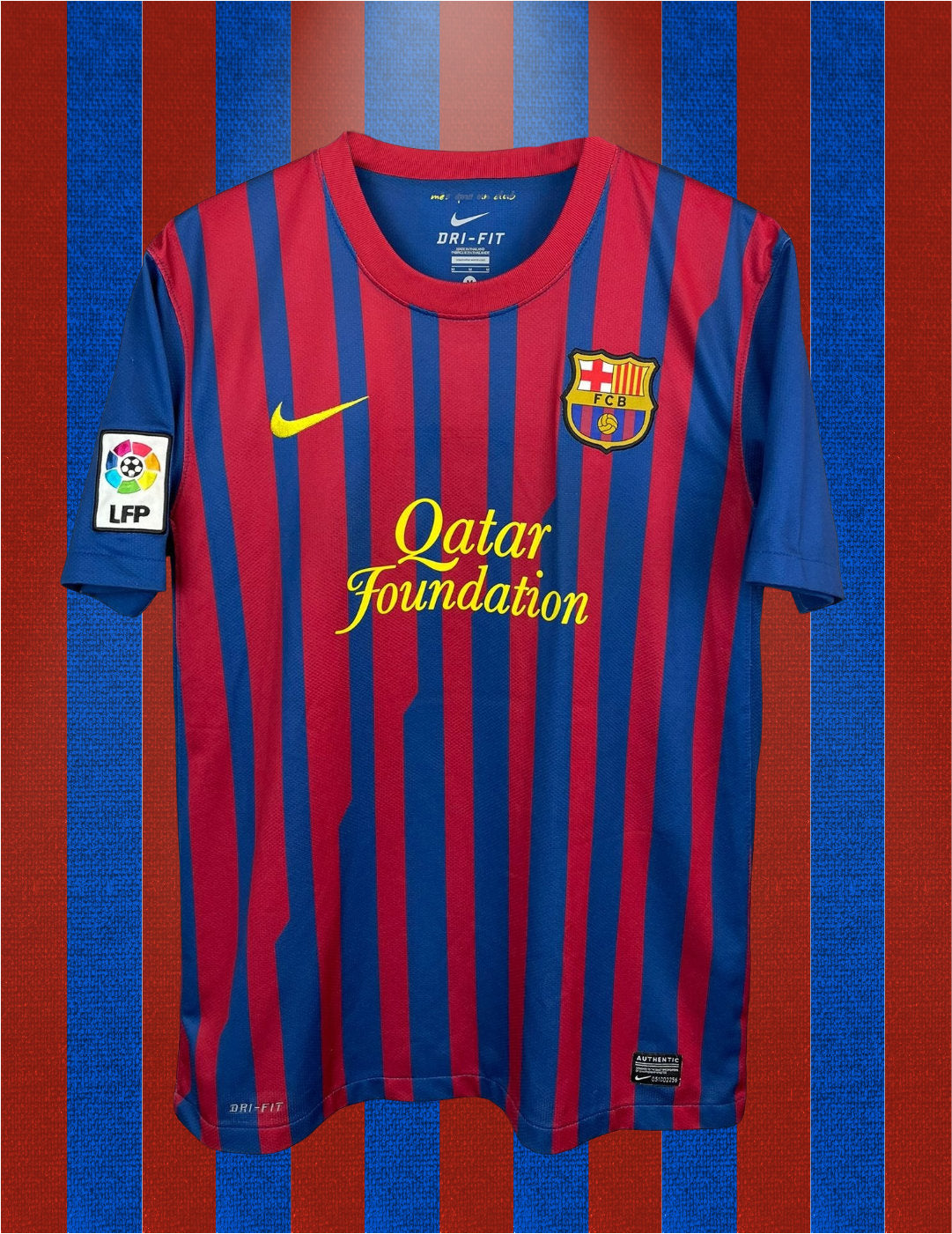 Cesc Fabregas Barcelona 11/12 SIGNERET hjemmebanetrøje - M