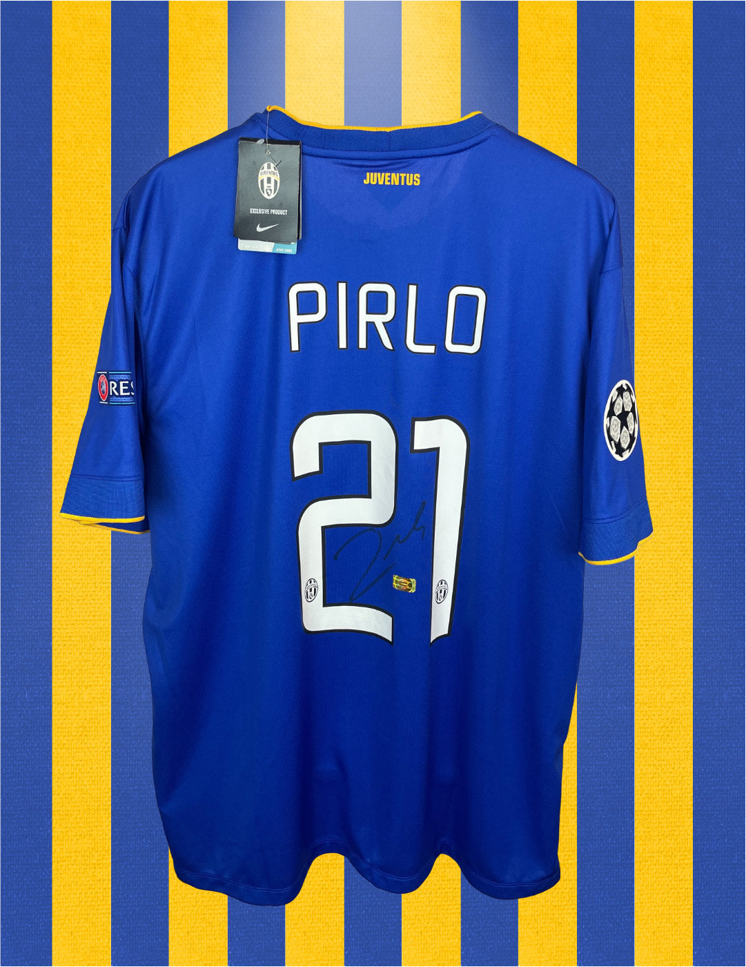 Andrea Pirlo Juventus 14/15 SIGNERET udebanetrøje - XXL