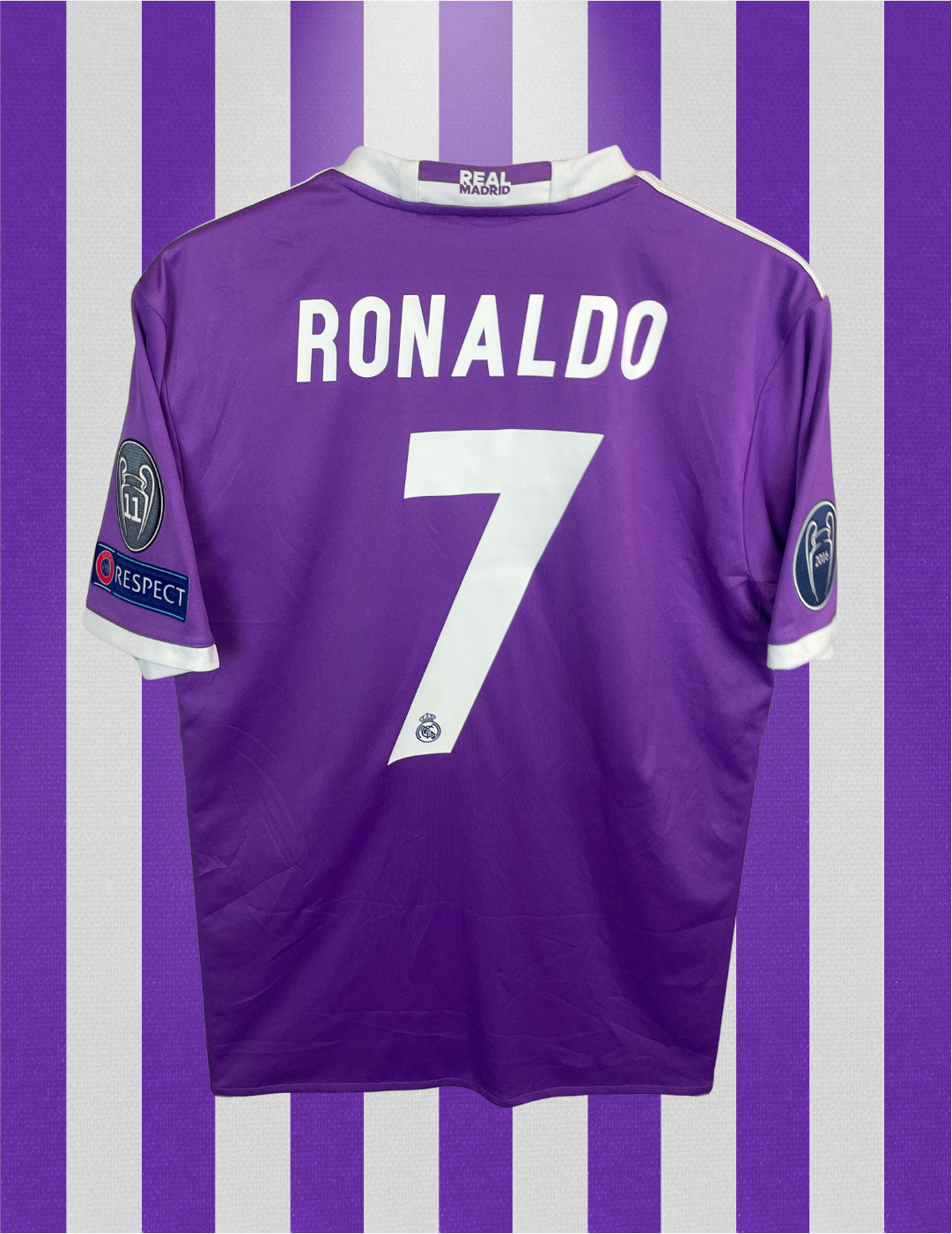 Cristiano Ronaldo Real Madrid 16/17 FINALETRYK udebanetrøje - M