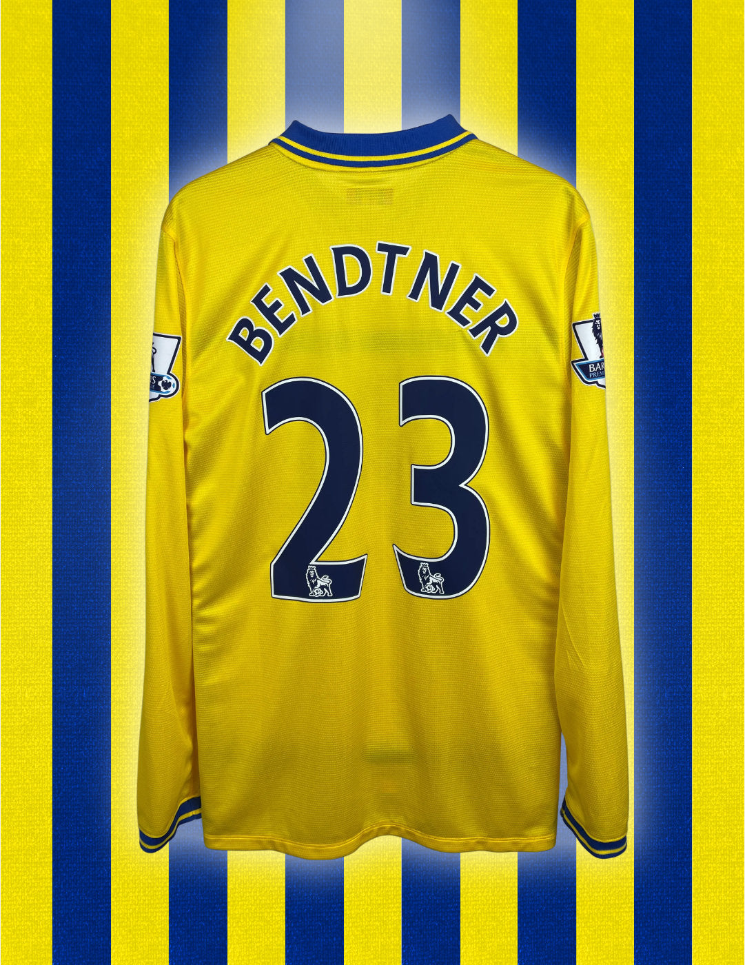 Nicklas Bendtner Arsenal 13/14 udebanetrøje MATCHWORN PREMIER LEAGUE - XL