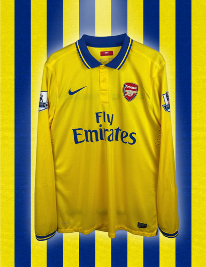 Nicklas Bendtner Arsenal 13/14 udebanetrøje MATCHWORN PREMIER LEAGUE - XL