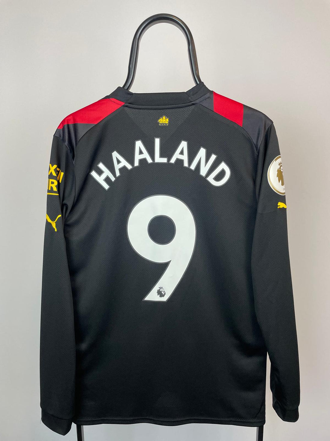 Erling Haaland Mancehster City 22/23 langærmet udebanetrøje - M