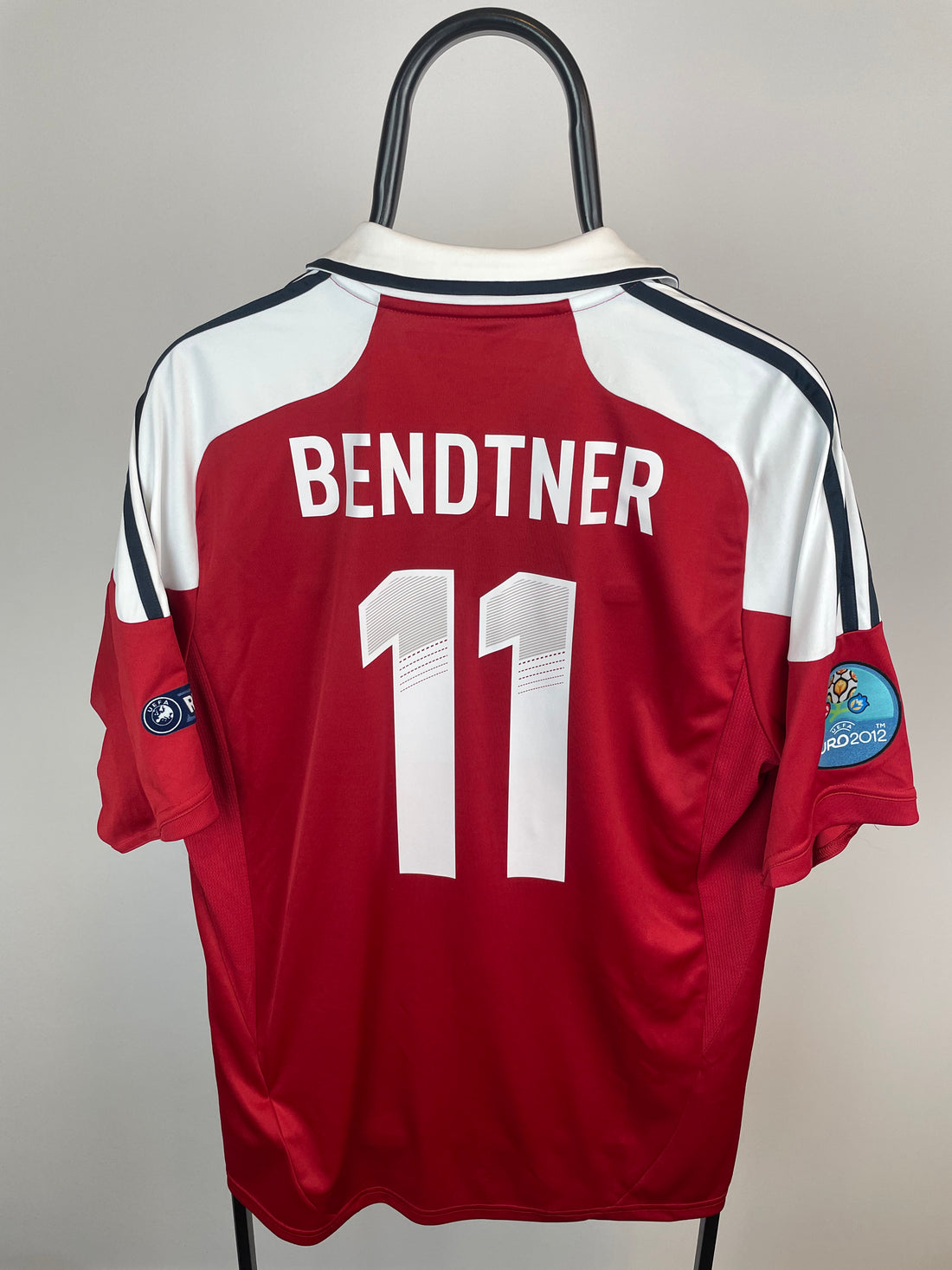 Nicklas Bendtner Danmark 12/14 hjemmebanetrøje - L