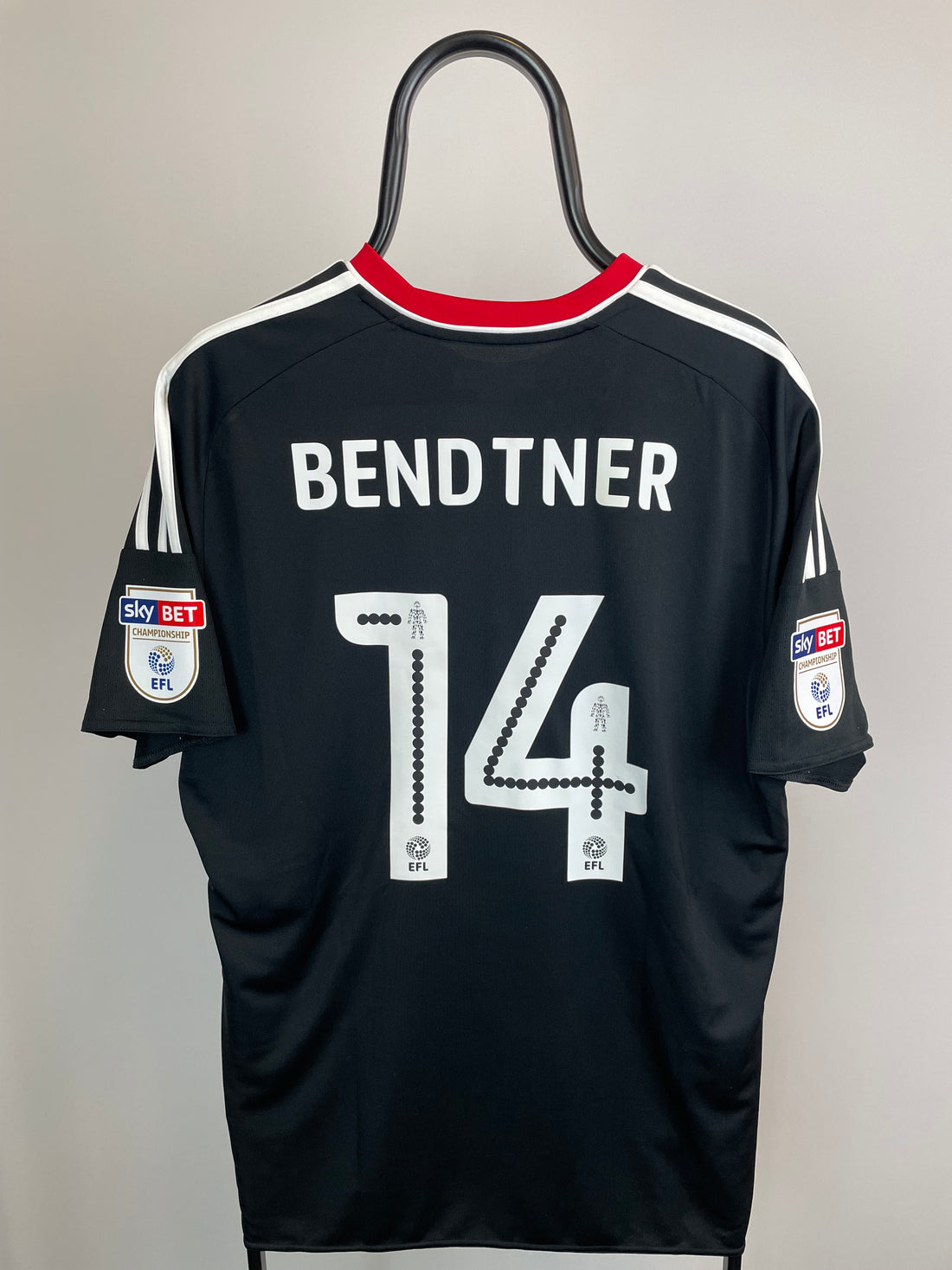 Nicklas Bendtner Nottingham Forest 16/17 udebanetrøje MATCHWORN vs Barnsley - XL