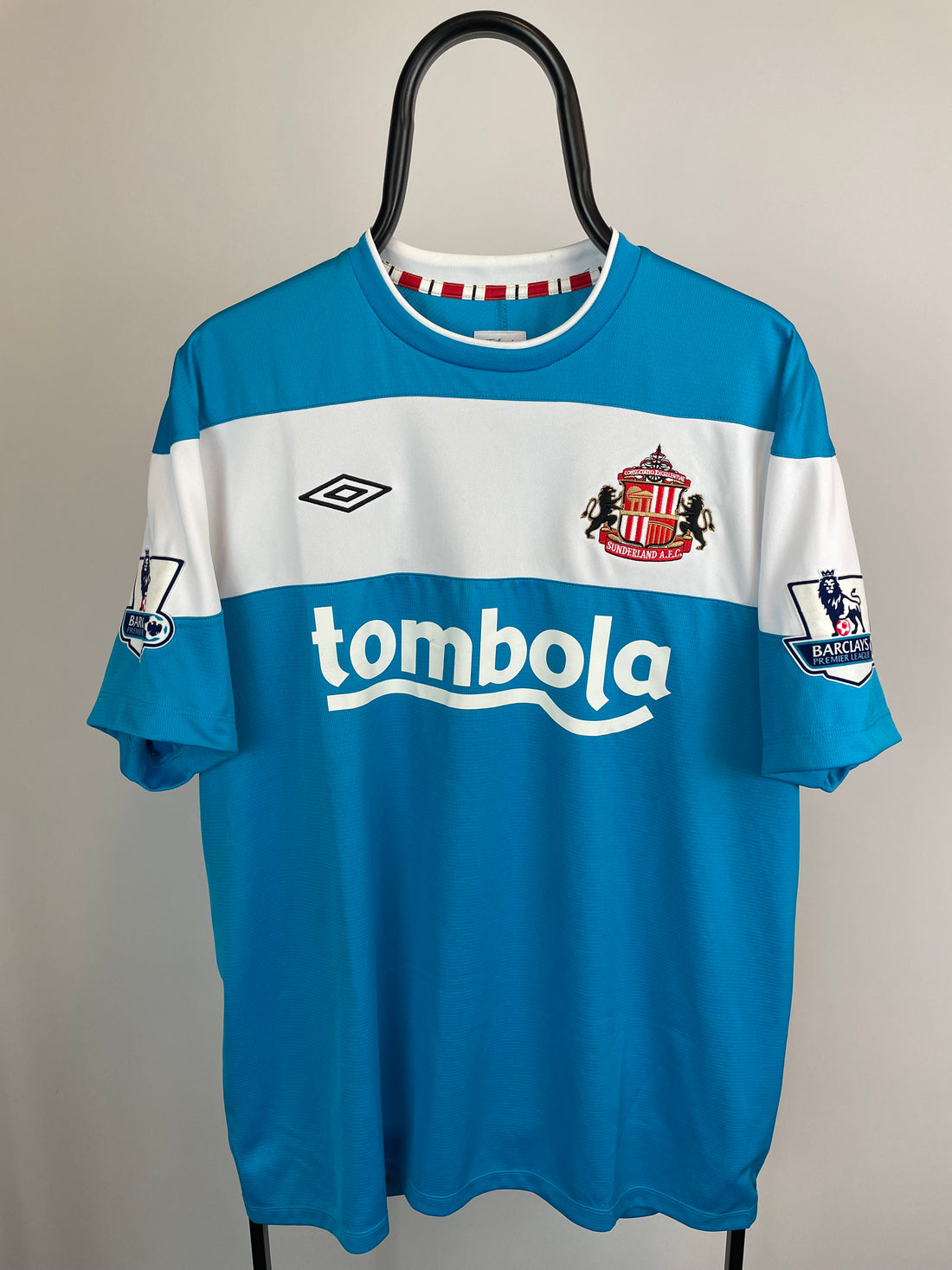 Nicklas Bendtner Sunderland 11/12 udebanetrøje MATCHWORN - XL