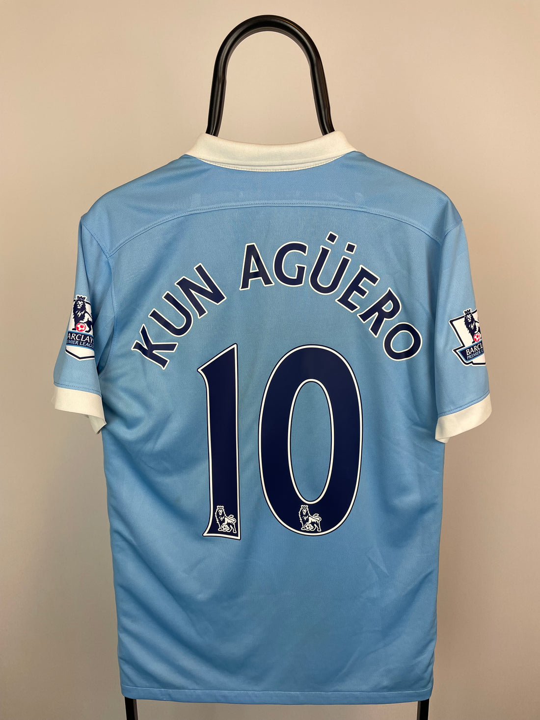 Sergio Kun Agüero Manchester City 15/16 hjemmebanetrøje - M