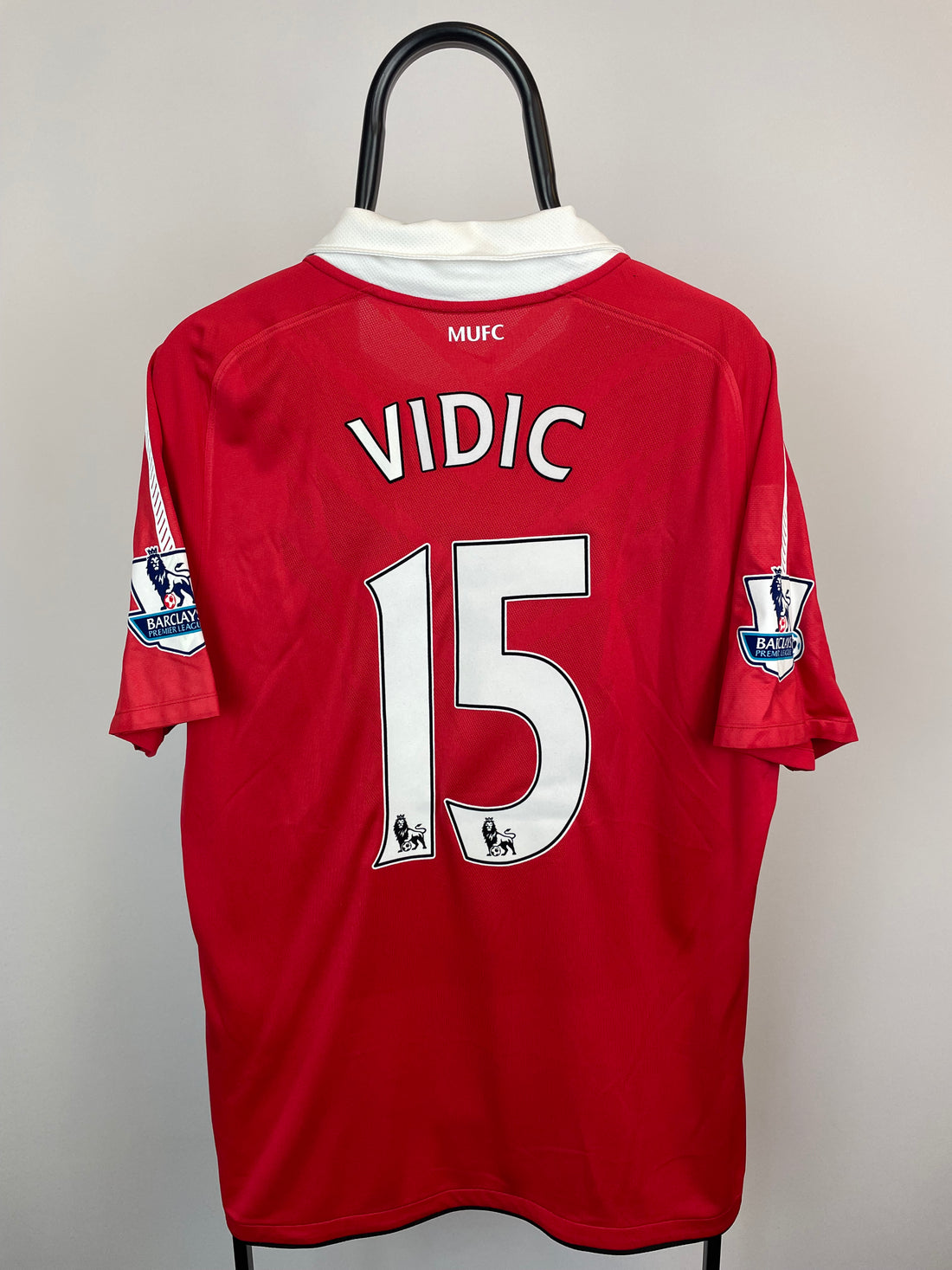 Nemanja Vidic Manchester United 10/11 hjemmebanetrøje - L