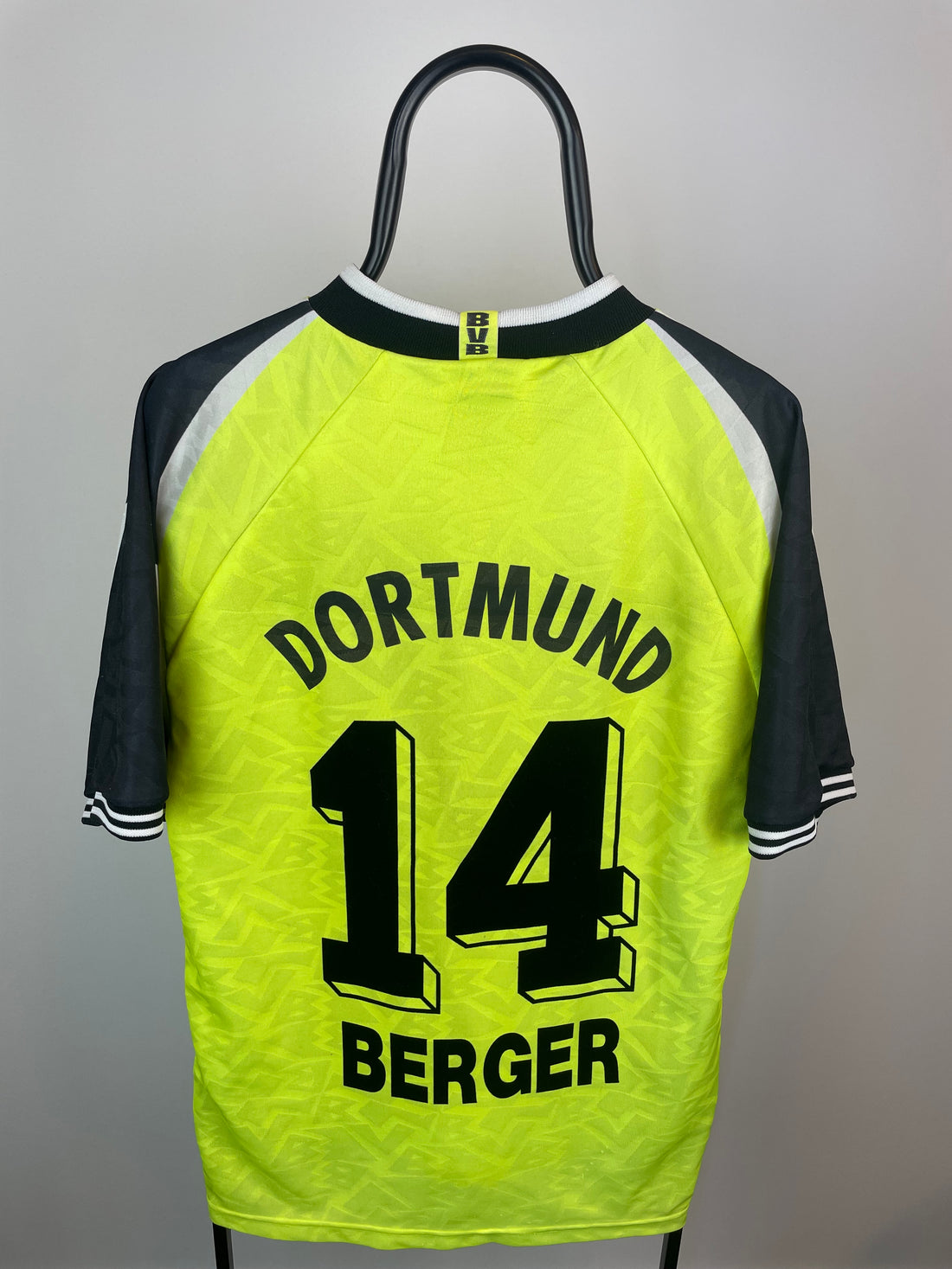 Patrik Berger Borussia Dortmund 95/96 hjemmebanetrøje - XL