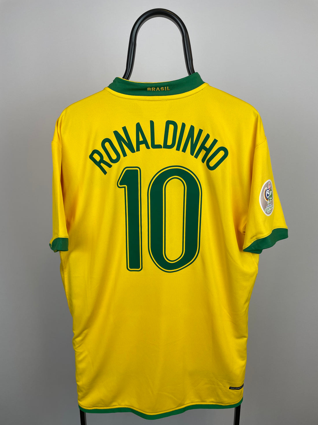 Ronaldinho Brasilien 06/08 hjemmebanetrøje - XL