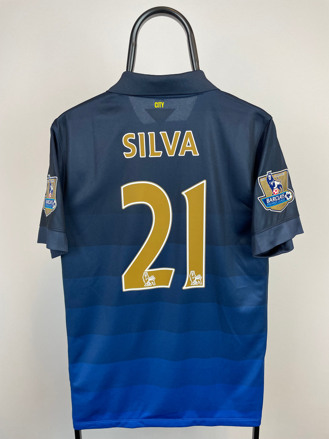 David Silva Manchester City 14/15 udebanetrøje - S