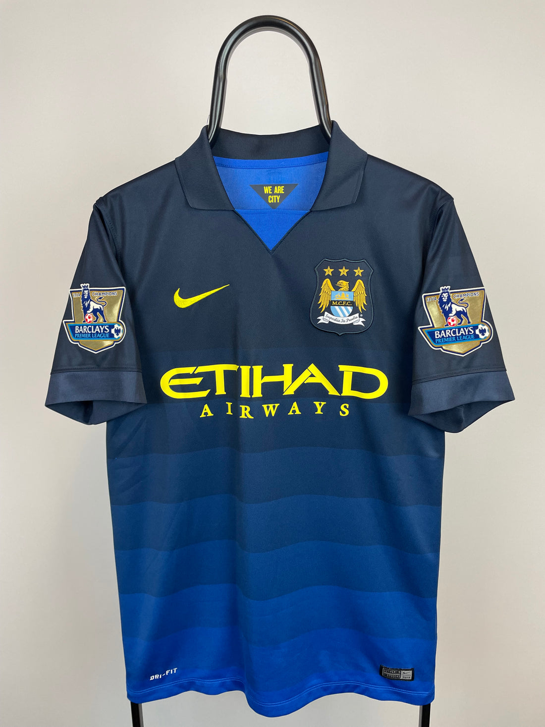 David Silva Manchester City 14/15 udebanetrøje - S