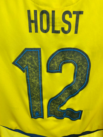 Frederik Holst Brøndby 13/14 langærmet hjemmebanetrøje - L