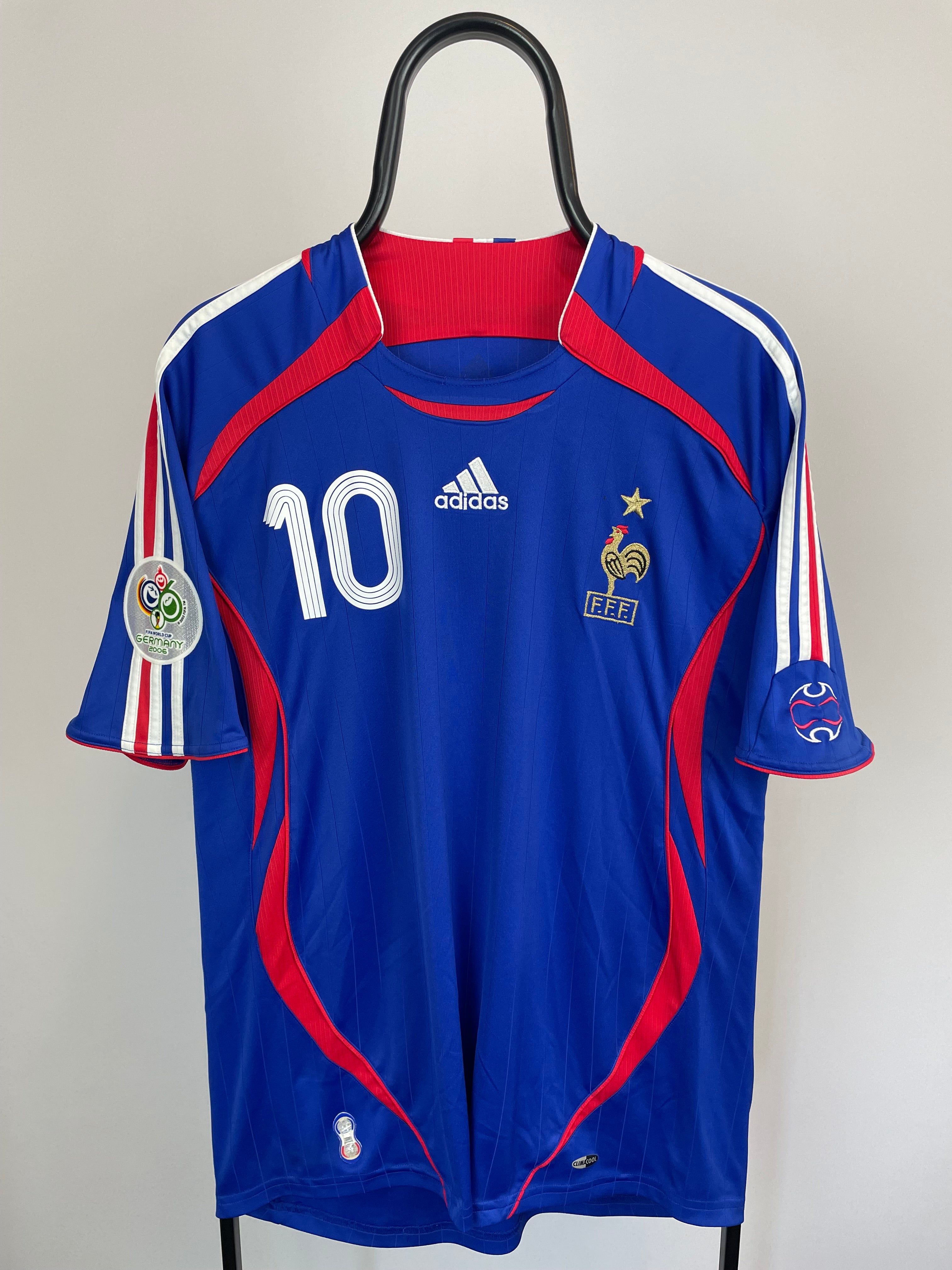 Zinedine Zidane Frankrig 06/08 hjemmebanetrøje - L