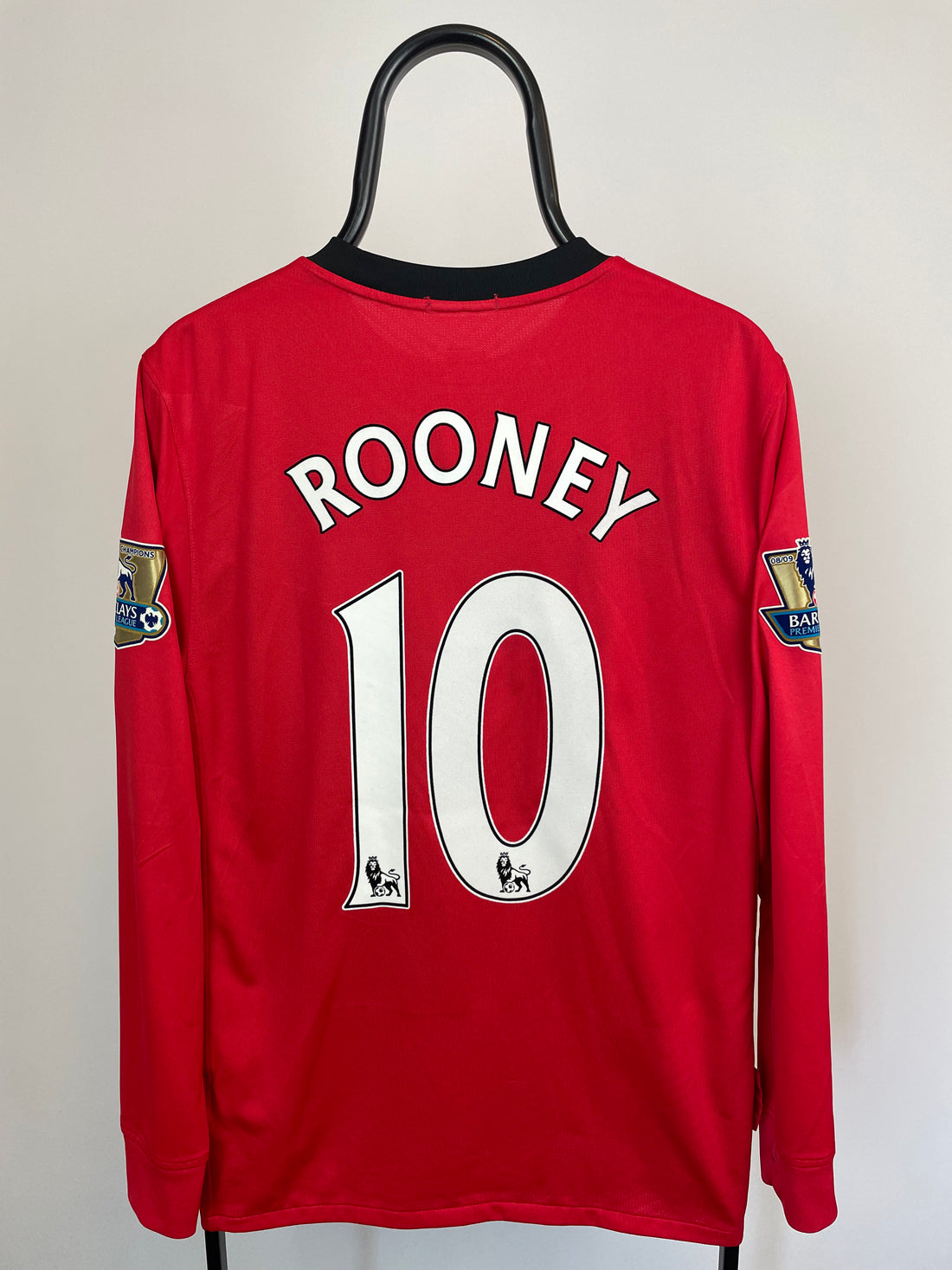 Wayne Rooney Manchester United 09/10 langærmet hjemmebanetrøje - M