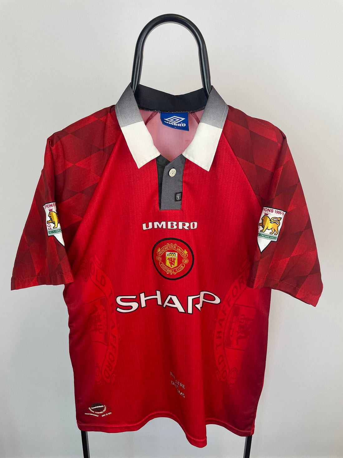 David Beckham Manchester United 96/97 hjemmebanetrøje - L