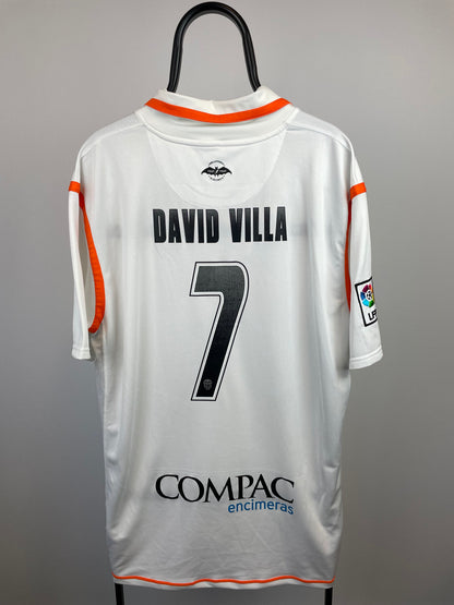 David Villa Valencia 07/08 hjemmebanetrøje - XXL