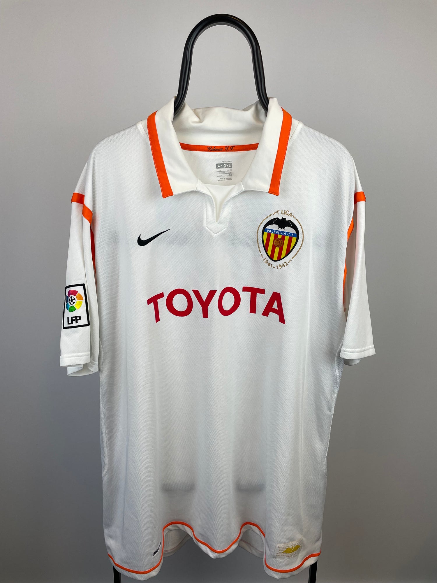 David Villa Valencia 07/08 hjemmebanetrøje - XXL