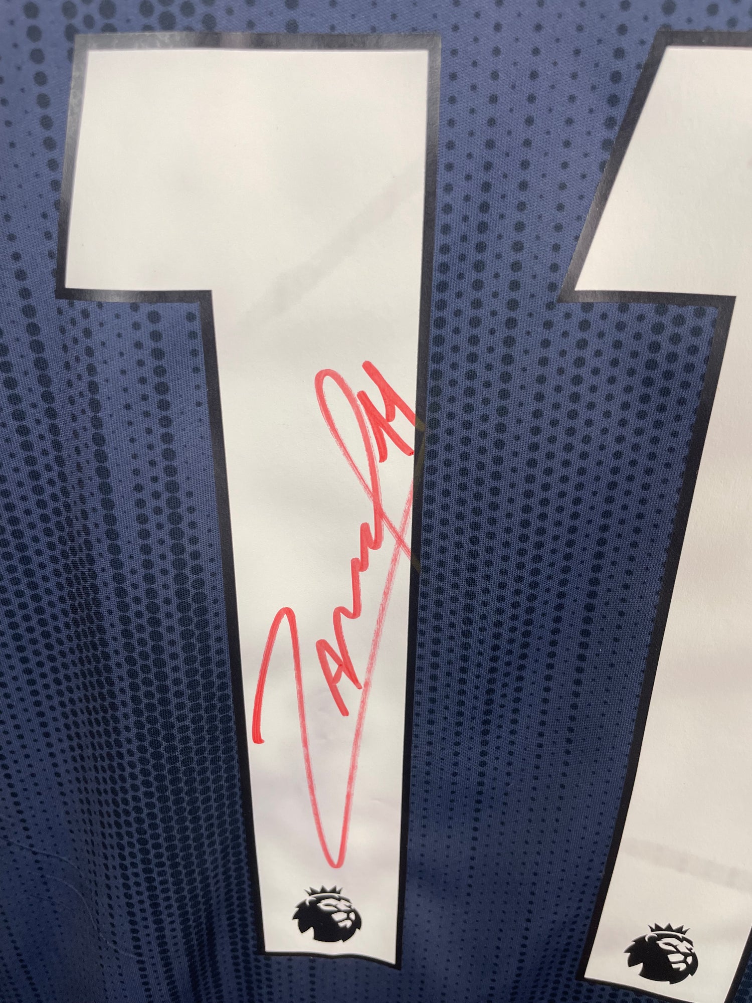 Martial Manchester United 18/19 SIGNERET 3 trøje - L