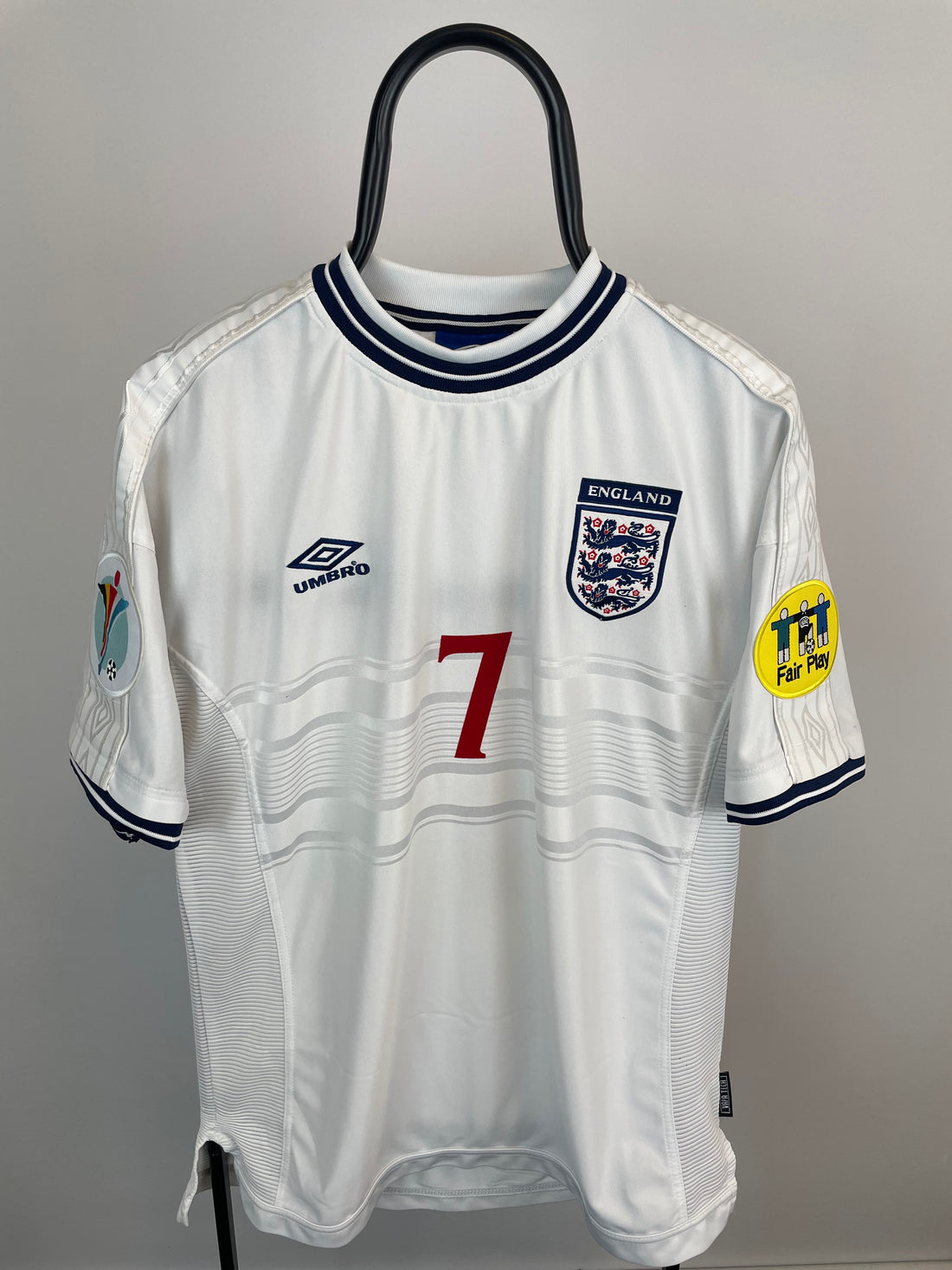 David Beckham England 99/01 hjemmebanetrøje - XL